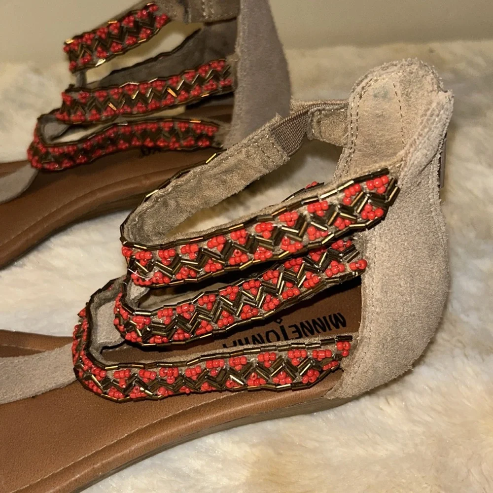 Minnetonka Beaded Gladiator Sandals – Size 7